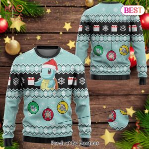 HOT TREND Squirtle Evolution Custom Christmas Giftsmerch Ugly Sweater