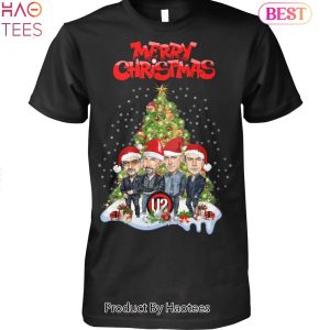 HOT TREND U2 Rock Band Merry Chrismas Unisex T-Shirt