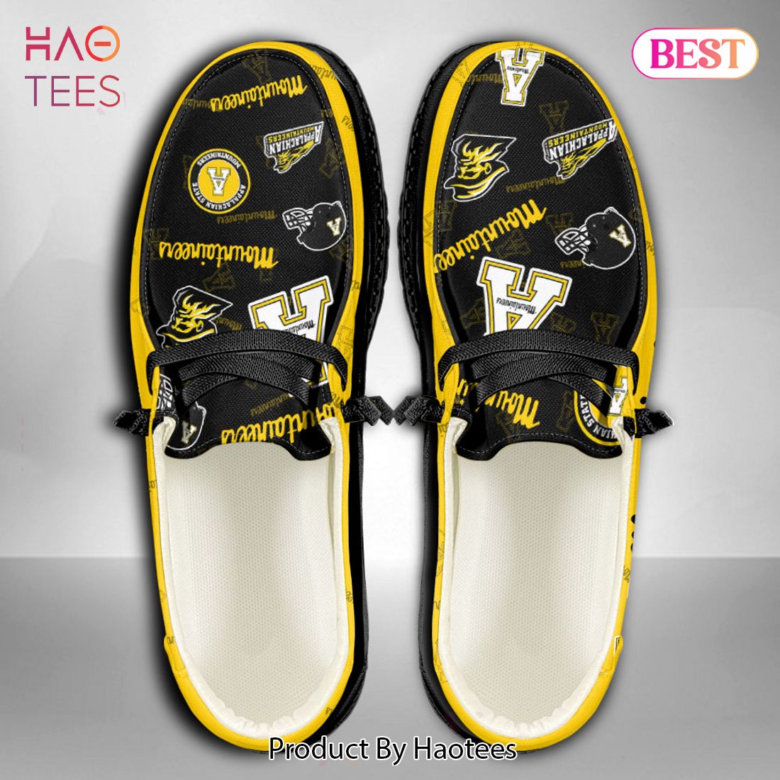 LIMITED NCAA Appalachian State Mountaineers Custom Name Hey Dude Shoes POD Design LIMITED NCAA Appalachian State Mountaineers Custom Name Hey Dude Shoes POD Design