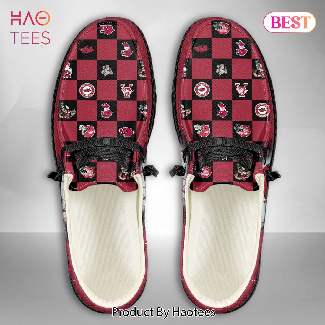 LIMITED NCAA Arkansas Razorbacks Custom Name Hey Dude Shoes