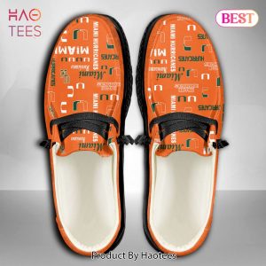 LIMITED NCAA Miami Hurricanes Custom Name Hey Dude Shoes Luxury Brand