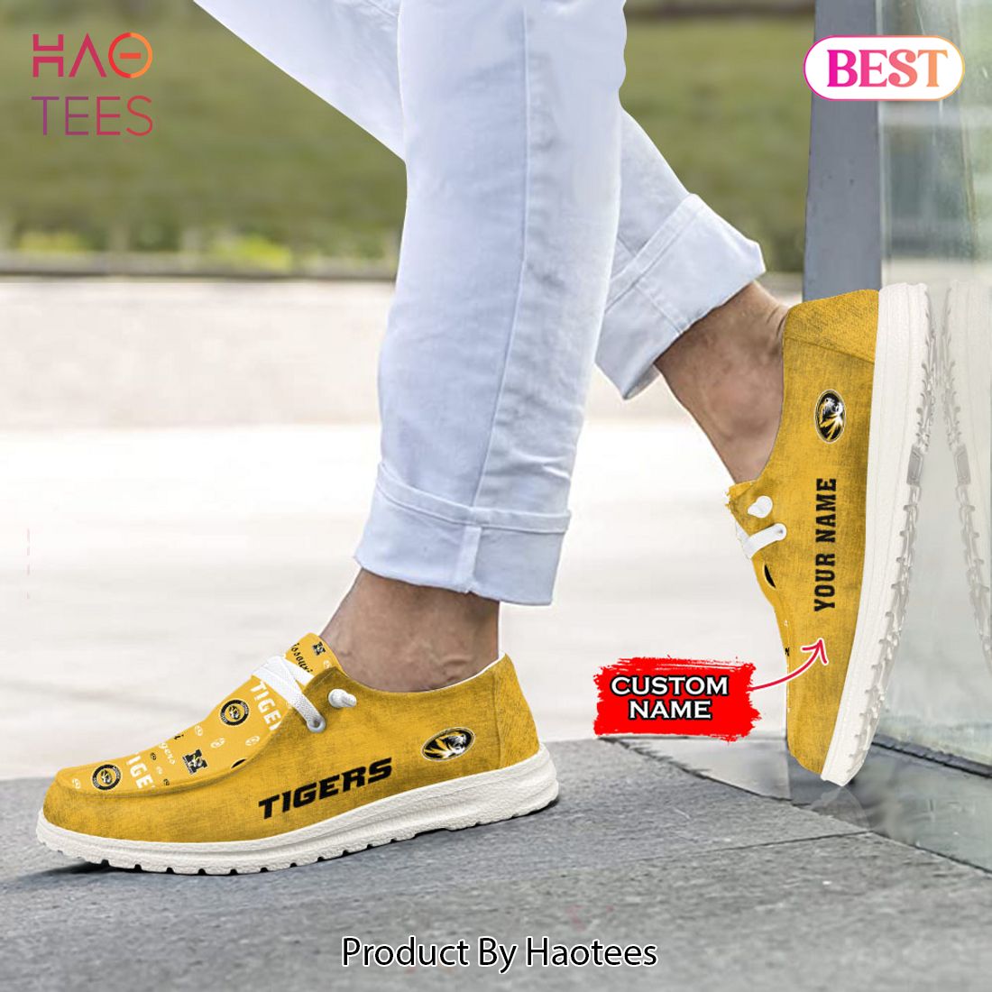 LIMITED NCAA Missouri Tigers Custom Name Hey Dude Shoes LIMITED NCAA Missouri Tigers Custom Name Hey Dude Shoes