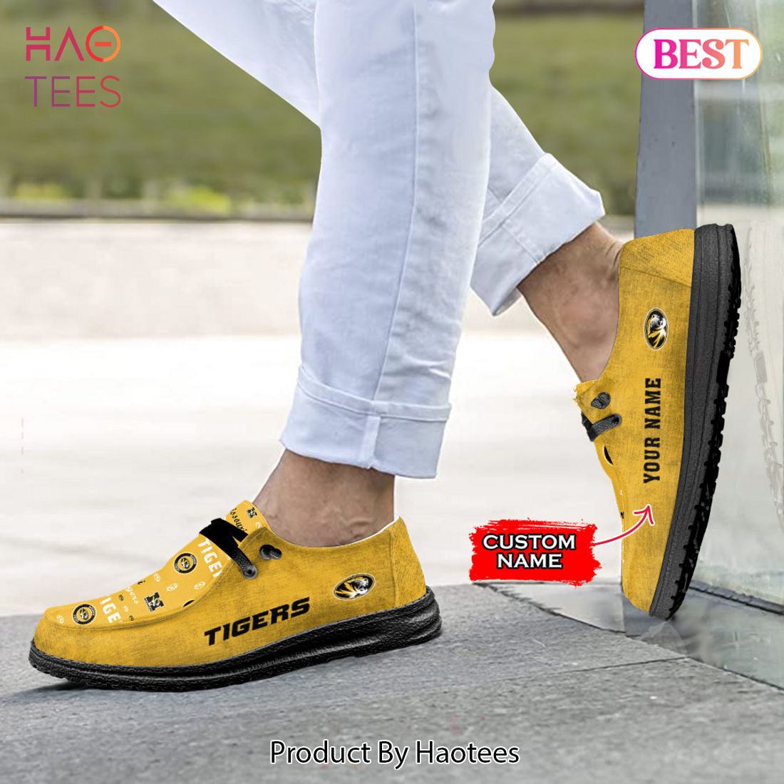 LIMITED NCAA Missouri Tigers Custom Name Hey Dude Shoes LIMITED NCAA Missouri Tigers Custom Name Hey Dude Shoes