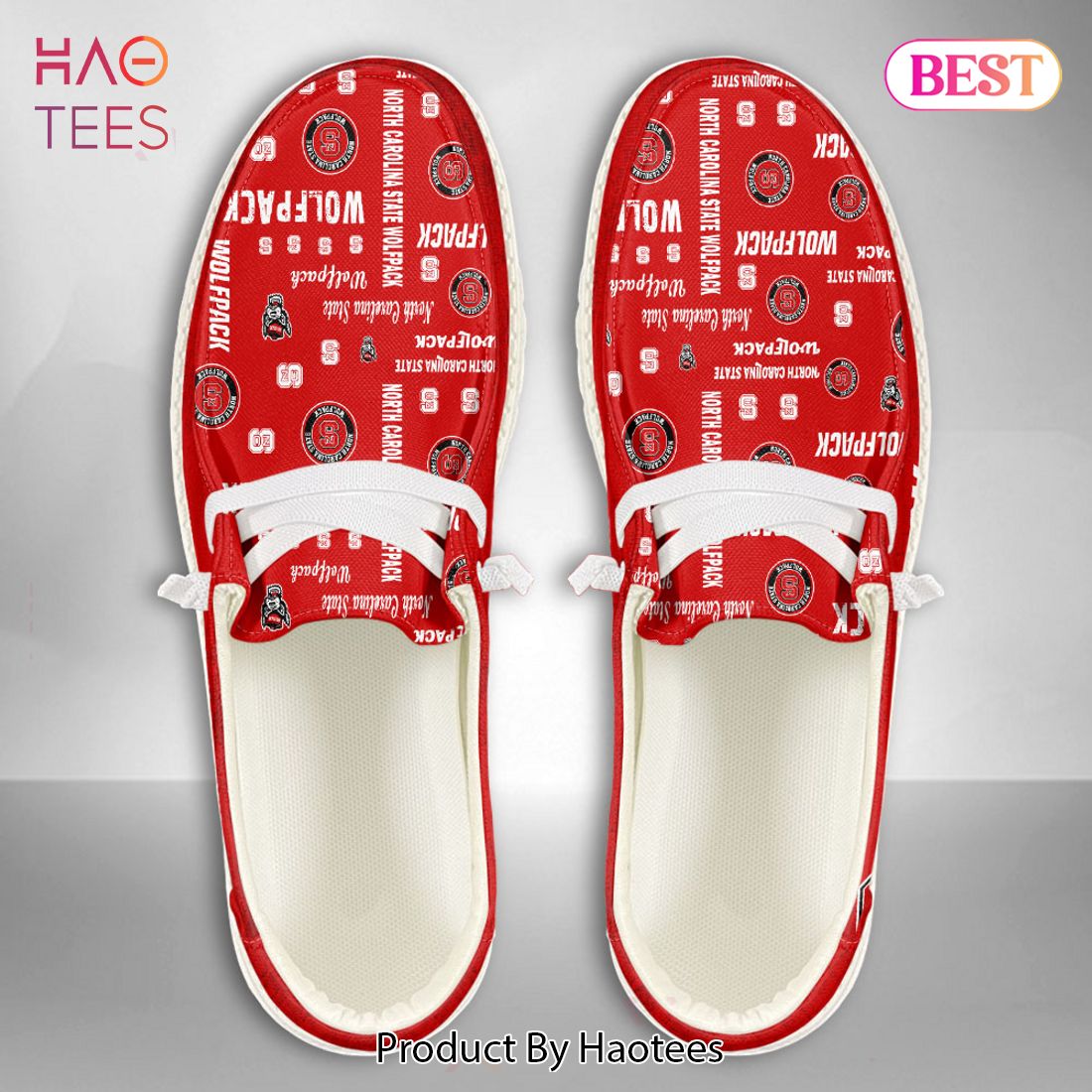 LIMITED NCAA NORTH CAROLINA STATE WOLFPACK Custom Name Hey Dude Shoes LIMITED NCAA NORTH CAROLINA STATE WOLFPACK Custom Name Hey Dude Shoes