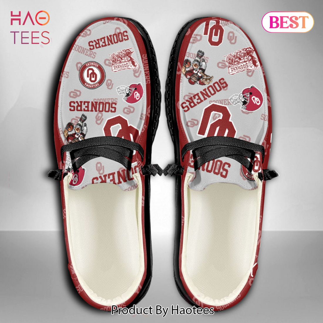 LIMITED NCAA Oklahoma Sooners Custom Name Hey Dude Shoes LIMITED NCAA Oklahoma Sooners Custom Name Hey Dude Shoes