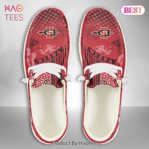 LIMITED NCAA San Diego State Aztecs Custom Name Hey Dude Shoes POD Design