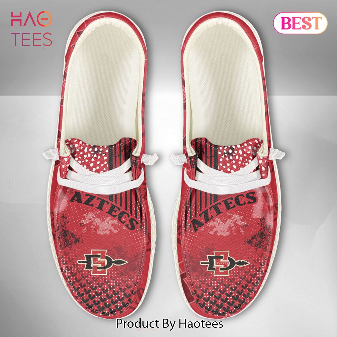 LIMITED NCAA San Diego State Aztecs Custom Name Hey Dude Shoes POD Design LIMITED NCAA San Diego State Aztecs Custom Name Hey Dude Shoes POD Design