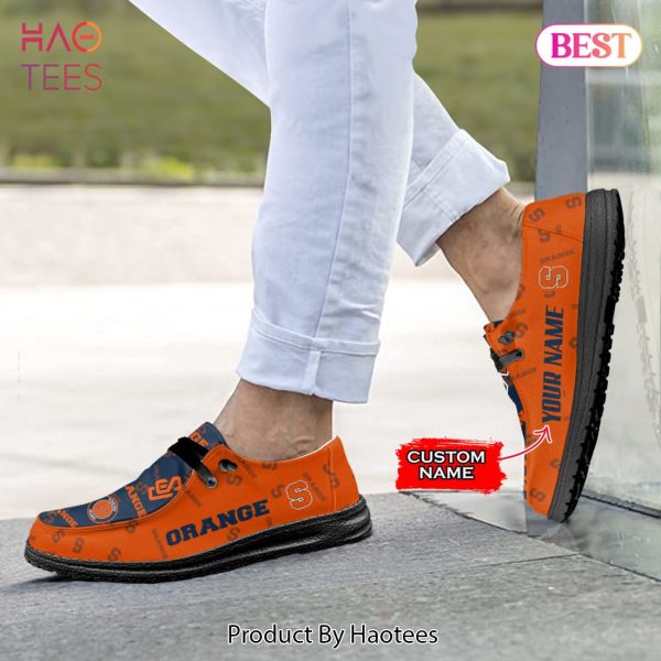 LIMITED NCAA Syracuse Orange Custom Name Hey Dude Shoes