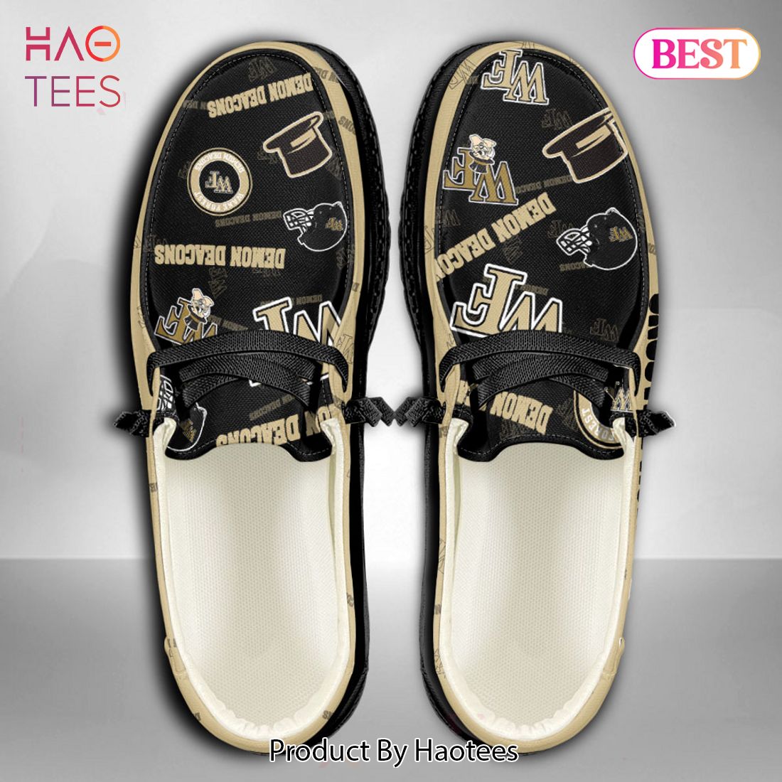 LIMITED NCAA Wake Forest Demon Deacons Custom Name Hey Dude Shoes Limited 2024 LIMITED NCAA Wake Forest Demon Deacons Custom Name Hey Dude Shoes Limited 2024