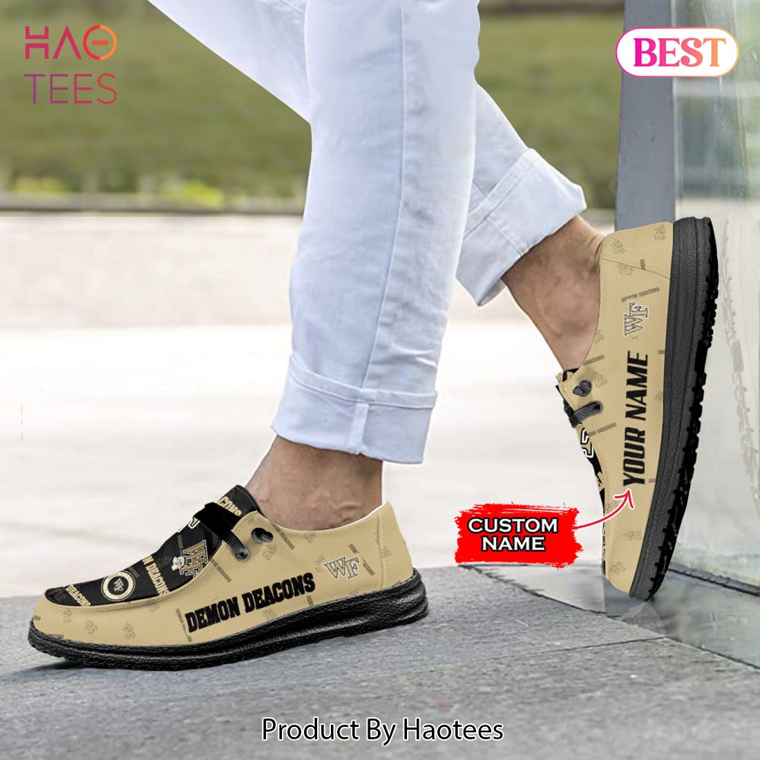 LIMITED NCAA Wake Forest Demon Deacons Custom Name Hey Dude Shoes Limited 2024 LIMITED NCAA Wake Forest Demon Deacons Custom Name Hey Dude Shoes Limited 2024
