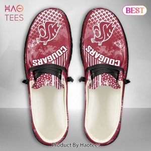 LIMITED NCAA Washington State Cougars Custom Name Hey Dude Shoes