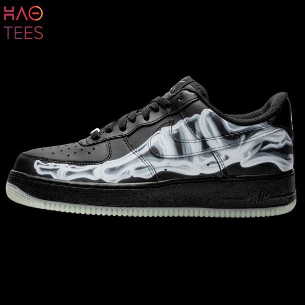 LIMITED Nike Air Force 1 07 QS Black Skeleton