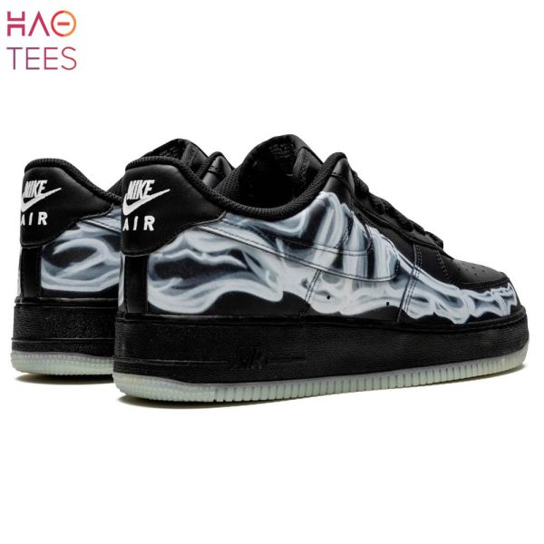 LIMITED Nike Air Force 1 07 QS Black Skeleton