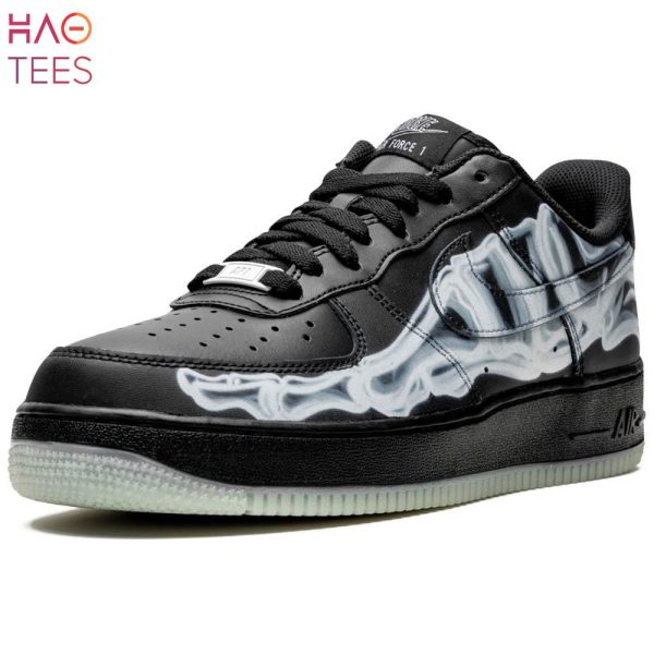 LIMITED Nike Air Force 1 07 QS Black Skeleton