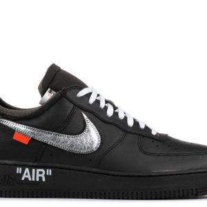 Louis Vuitton Nike Air Force 1 Low by Virgil Abloh Black Metallic Silver