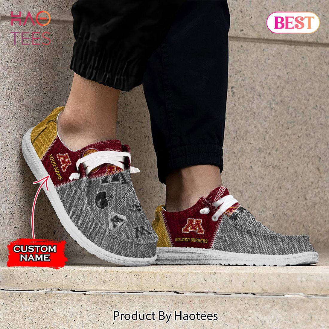 LUXURY NCAA Maryland Terrapins Custom Name Hey Dude Shoes LUXURY NCAA Maryland Terrapins Custom Name Hey Dude Shoes