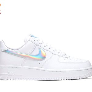 LUXURY Nike Air Force 1 Iridescent White