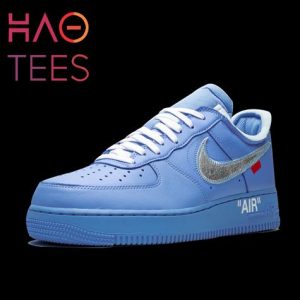 LUXURY Nike Air Force 1 Low Off-White Mca University Blue