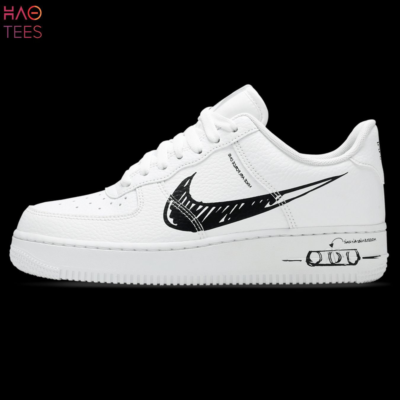 LUXURY Nike Air Force 1 Low Sketch – Black Luxury Store