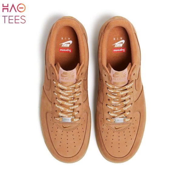 LUXURY Nike Air Force 1 Low Sp Supreme Wheat