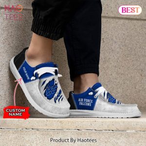 NCAA Air Force Falcons Custom Name Hey Dude Shoes