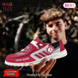 NCAA Alabama Crimson Tide Custom Name Hey Dude Shoes NCAA Alabama Crimson Tide Custom Name Hey Dude Shoes