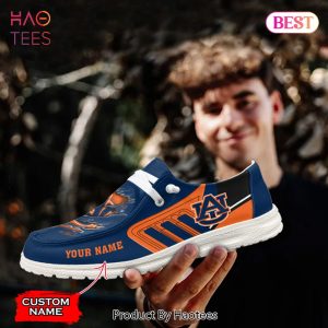 NCAA Auburn Tigers Custom Name Hey Dude Shoes