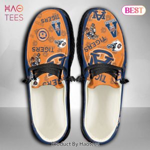 NCAA Auburn Tigers Custom Name Hey Dude Shoes