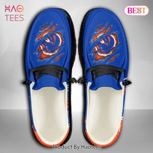 NCAA Boise State Broncos Custom Name Hey Dude Shoes