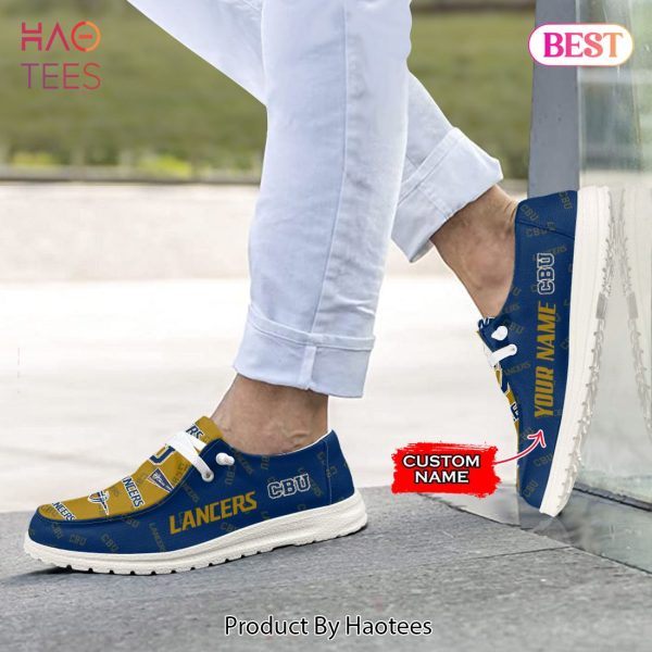 NCAA CBU Lancers Custom Name Hey Dude Shoes M7
