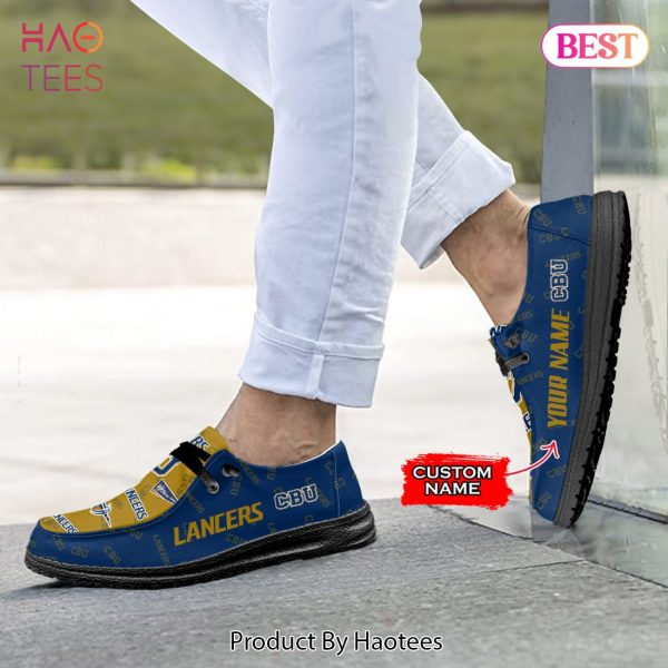 NCAA CBU Lancers Custom Name Hey Dude Shoes M7