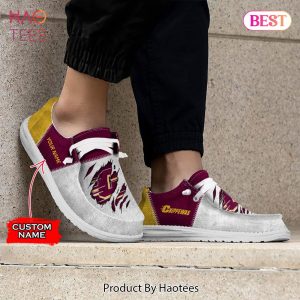 NCAA Central Michigan Chippewas Custom Name Hey Dude Shoes