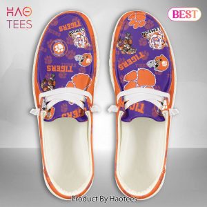 NCAA Clemson Tigers Custom Name Hey Dude Shoes