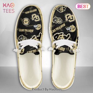 NCAA Colorado Buffaloes Custom Name Hey Dude Shoes