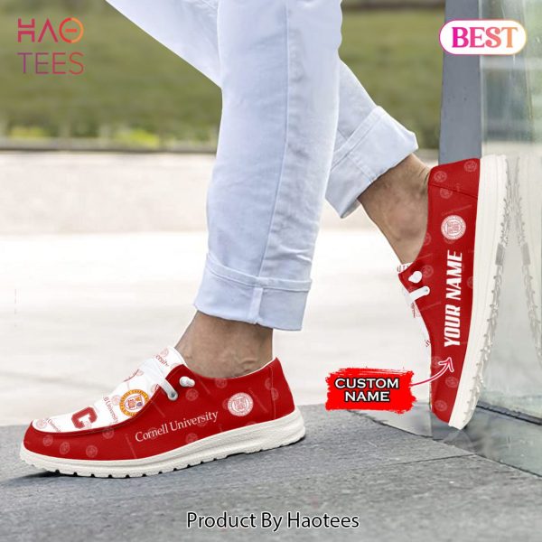 NCAA Cornell University Custom Name Hey Dude Shoes M7