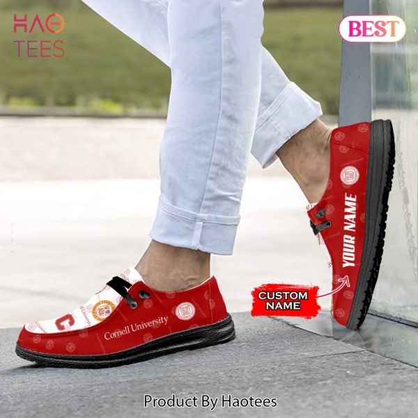 NCAA Cornell University Custom Name Hey Dude Shoes M7