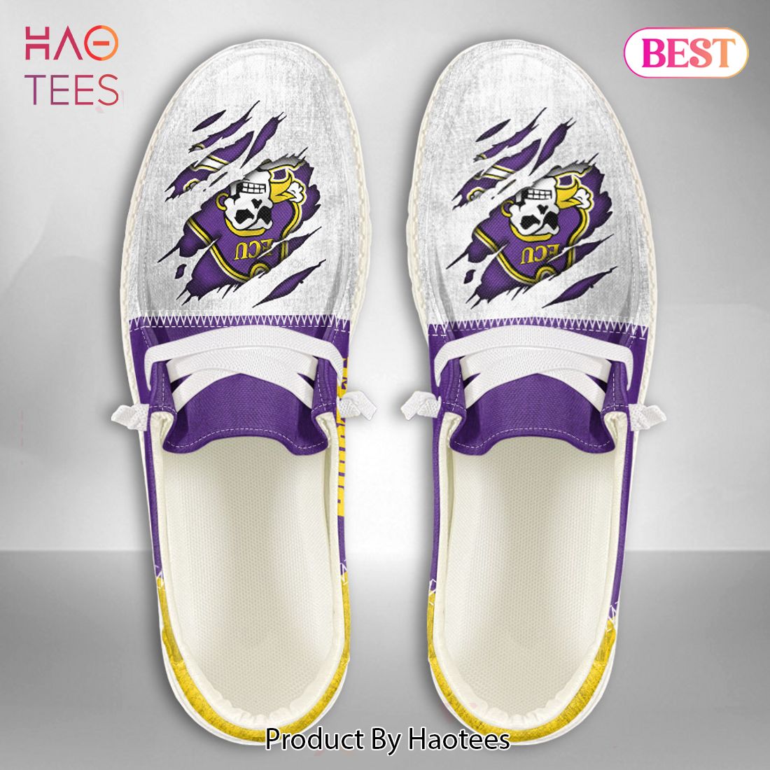 NCAA East Carolina Pirates Custom Name Hey Dude Shoes NCAA East Carolina Pirates Custom Name Hey Dude Shoes