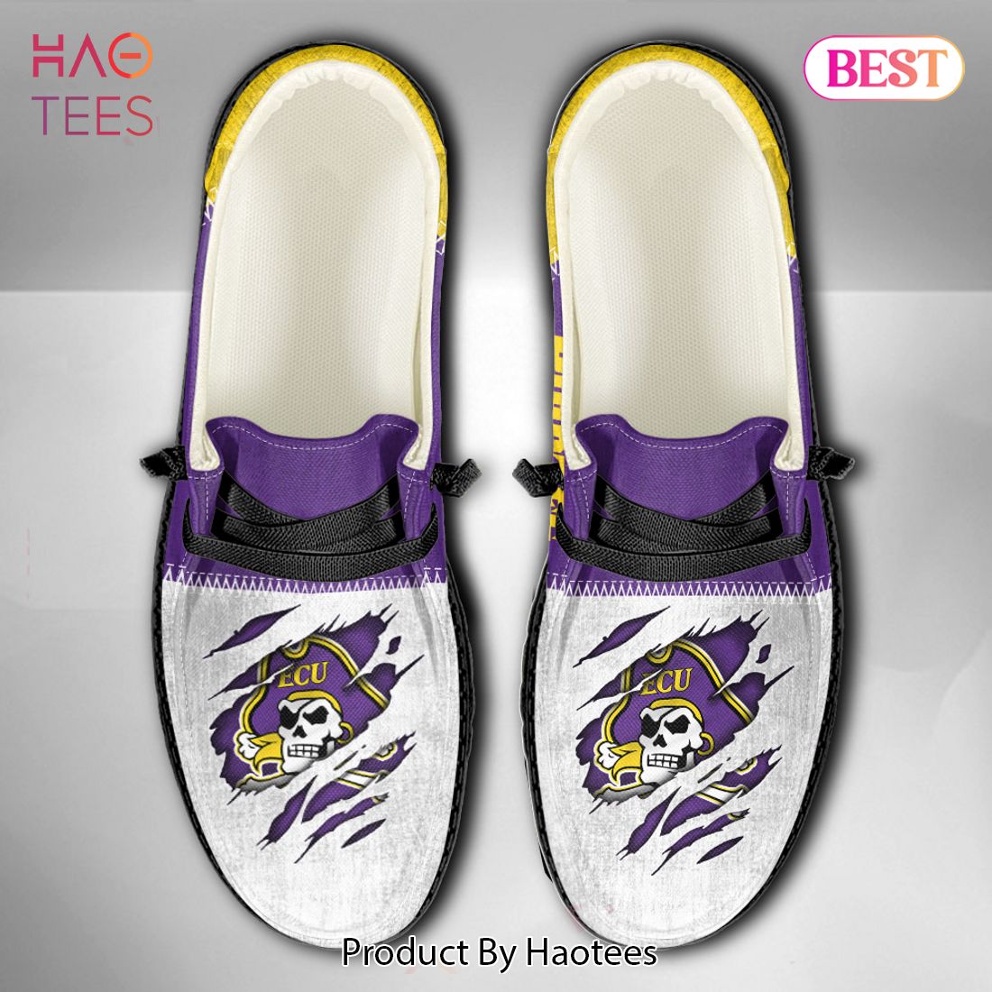 NCAA East Carolina Pirates Custom Name Hey Dude Shoes NCAA East Carolina Pirates Custom Name Hey Dude Shoes