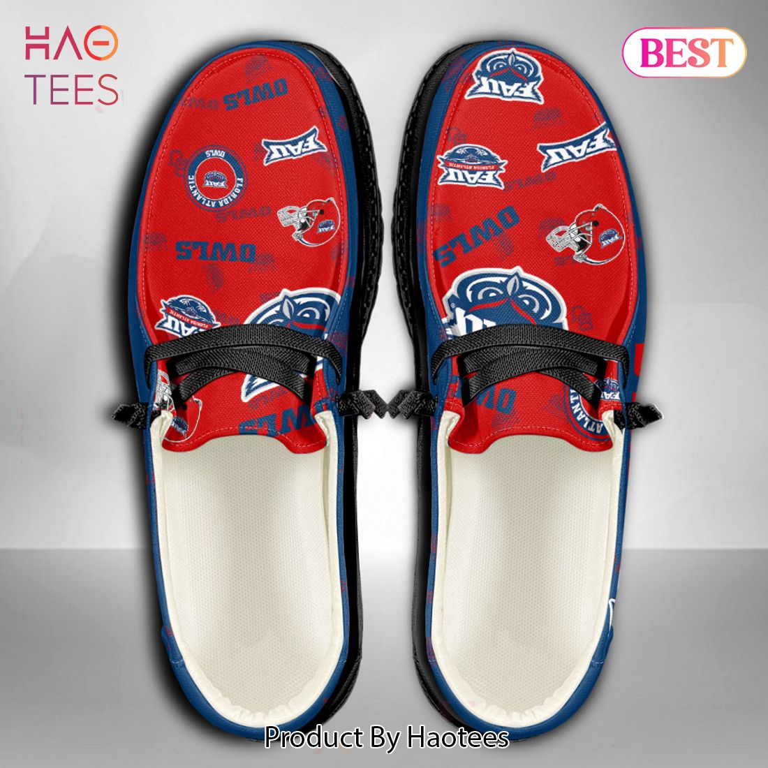 NCAA Florida Atlantic Owls Custom Name Hey Dude Shoes NCAA Florida Atlantic Owls Custom Name Hey Dude Shoes