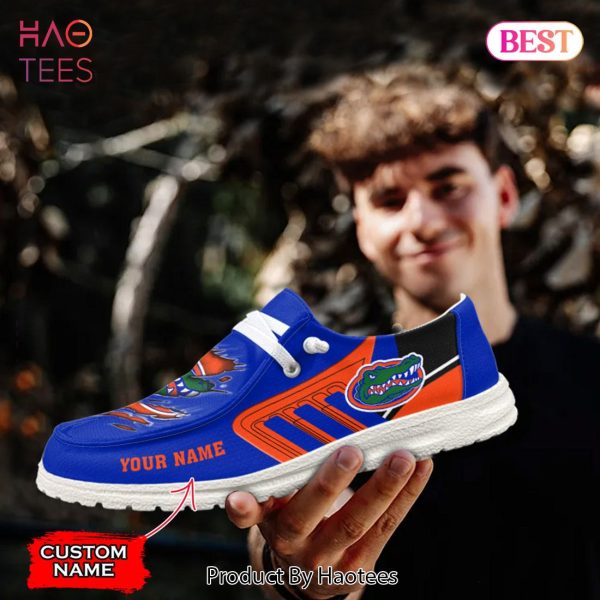 NCAA Florida Gators Custom Name Hey Dude Shoes
