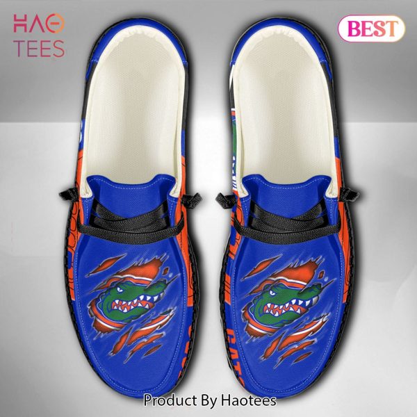 NCAA Florida Gators Custom Name Hey Dude Shoes