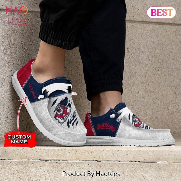 NCAA Fresno State Bulldogs Custom Name Hey Dude Shoes