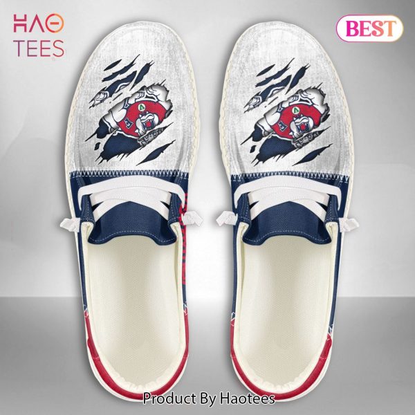 NCAA Fresno State Bulldogs Custom Name Hey Dude Shoes