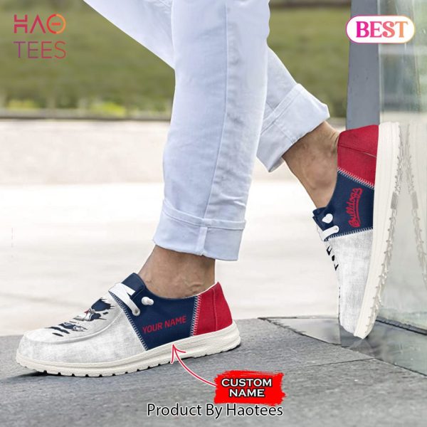 NCAA Fresno State Bulldogs Custom Name Hey Dude Shoes