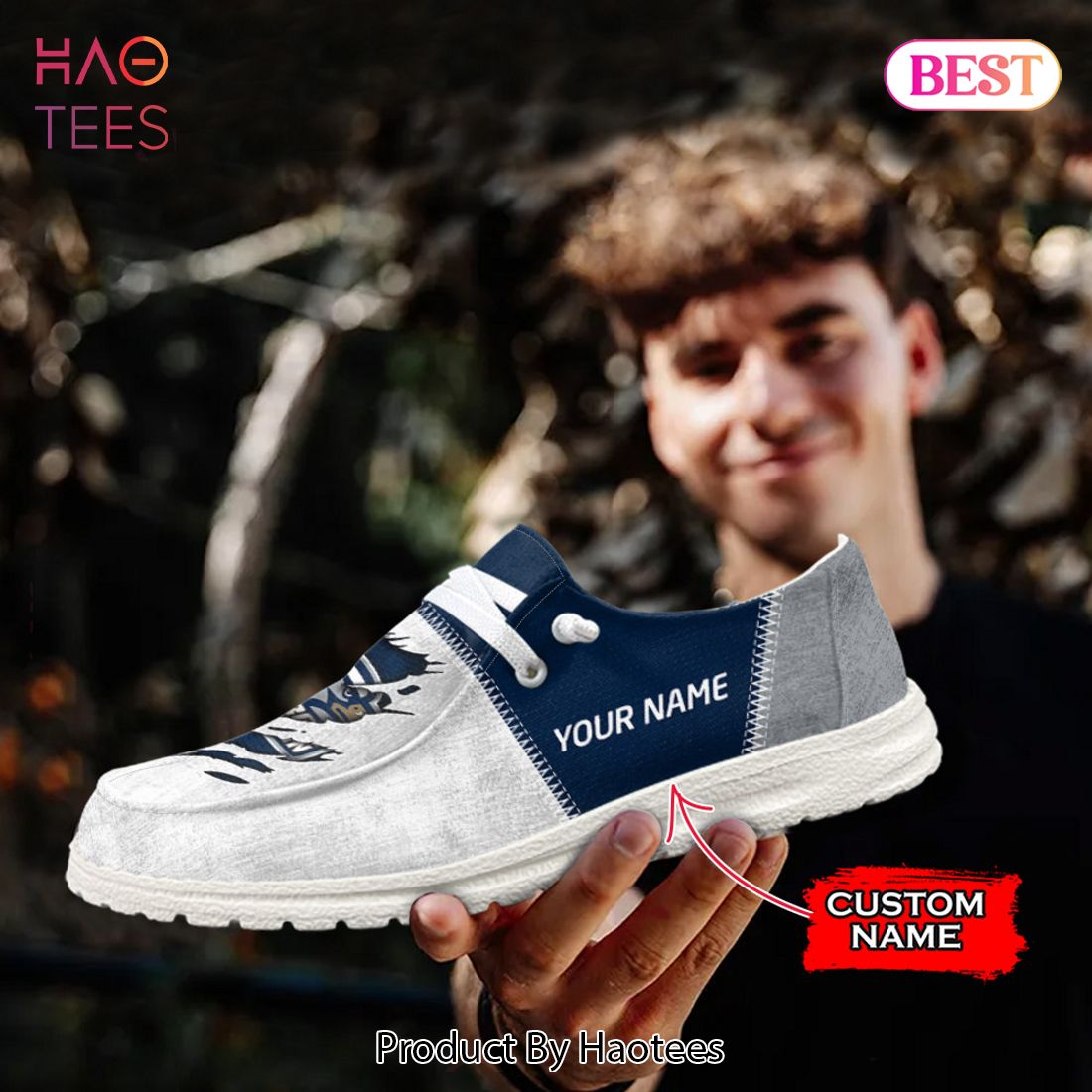 NCAA Georgia Southern Eagles Custom Name Hey Dude Shoes NCAA Georgia Southern Eagles Custom Name Hey Dude Shoes