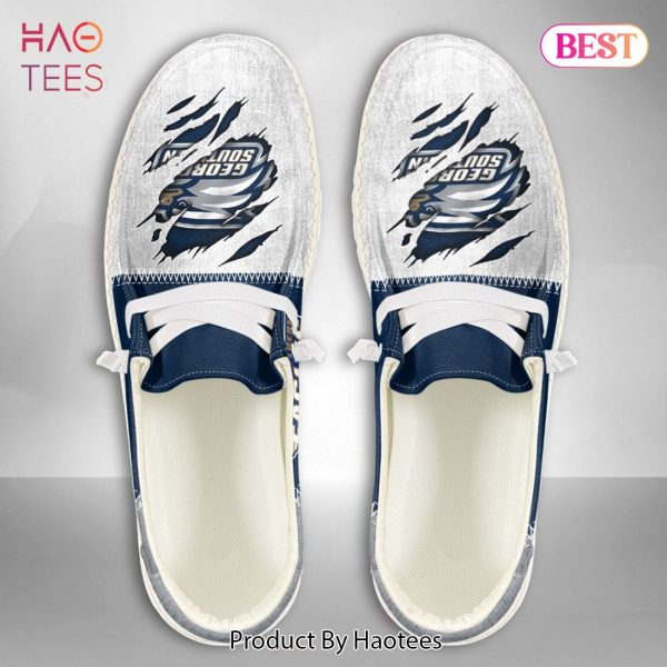 NCAA Georgia Southern Eagles Custom Name Hey Dude Shoes