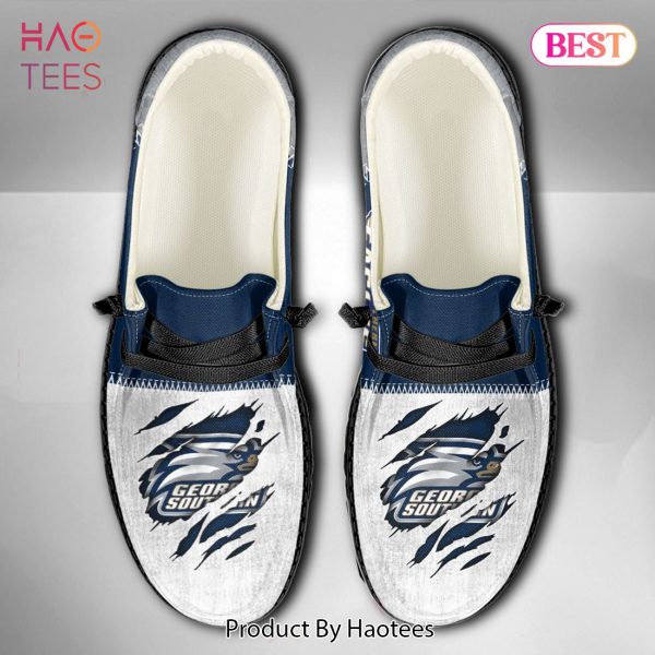 NCAA Georgia Southern Eagles Custom Name Hey Dude Shoes