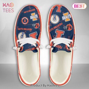 NCAA Illinois Fighting Illini Custom Name Hey Dude Shoes