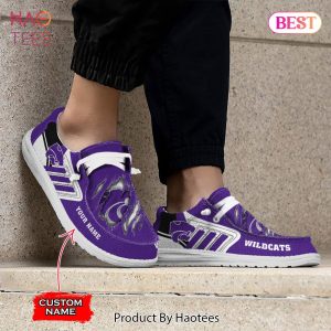 NCAA Kansas State Wildcats Custom Name Hey Dude Shoes