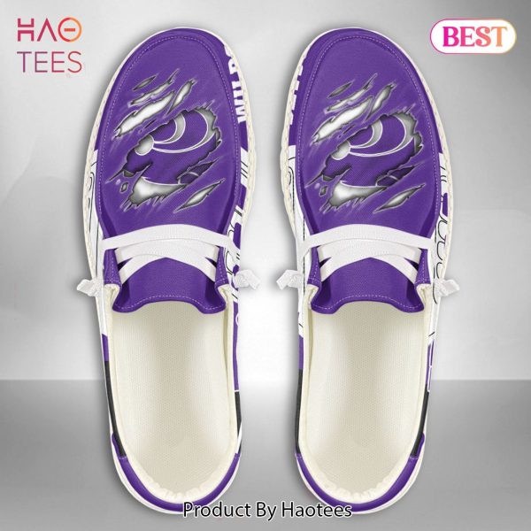 NCAA Kansas State Wildcats Custom Name Hey Dude Shoes